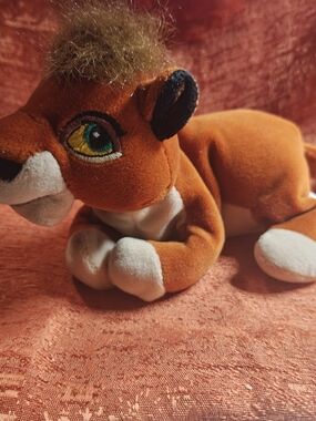 Disney Orange and White Lion Plush